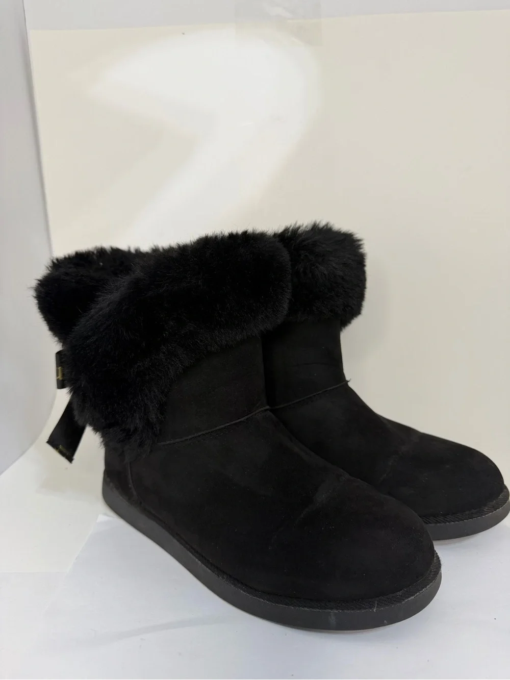 Juicy Couture King Cozy Bow Boots Black